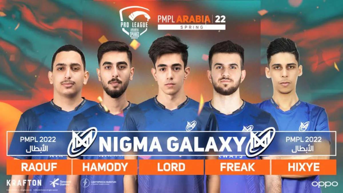 Nigma Galaxy blev mästare PUBG Mobile Pro League - Arabia Spring 2022