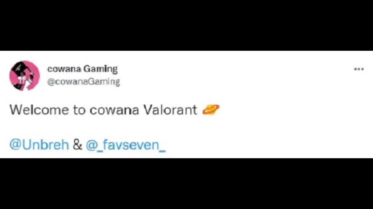 Cowana Gaming signade två spelare på Valorant