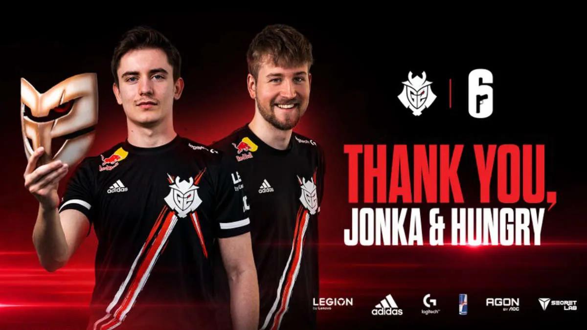 Jonka och Hungry vänster G2 Esports