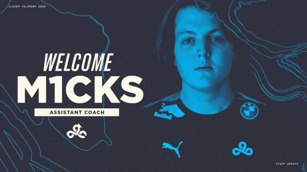 m1 cks blev assisterande tränare i Cloud 9