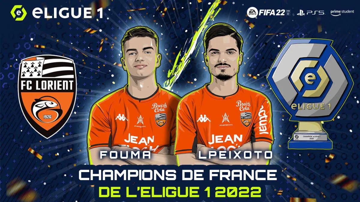 FC Lorient blev vinnaren av eLigue 1 2022