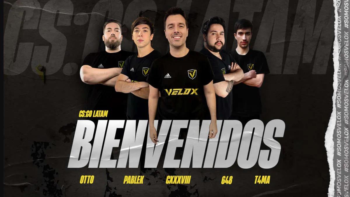 Velox Esports ändrade argentinska CS:GO-listan