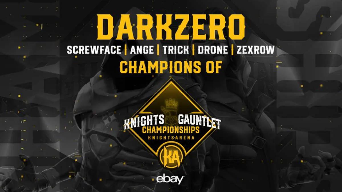 DarkZero Esports blev vinnaren av Knights Gauntlet 2022: Championship