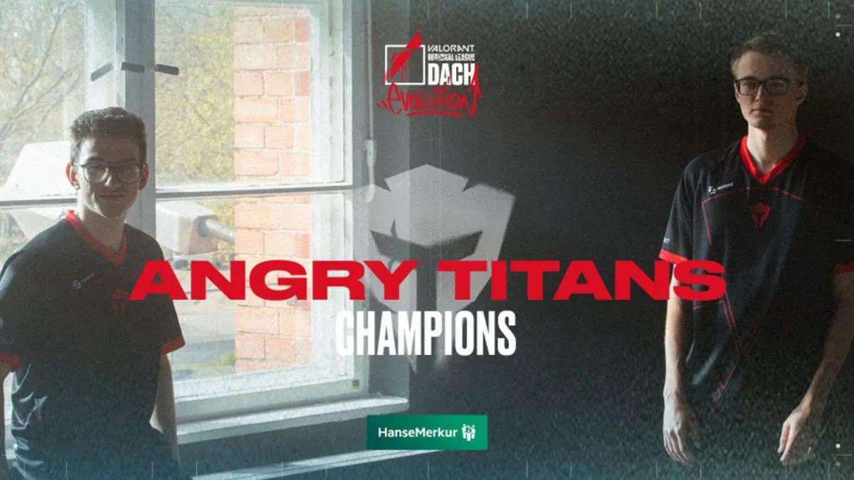 Angry Titans blev mästare VALORANT Regional Leagues 2022 DACH: Evolution Stage 2