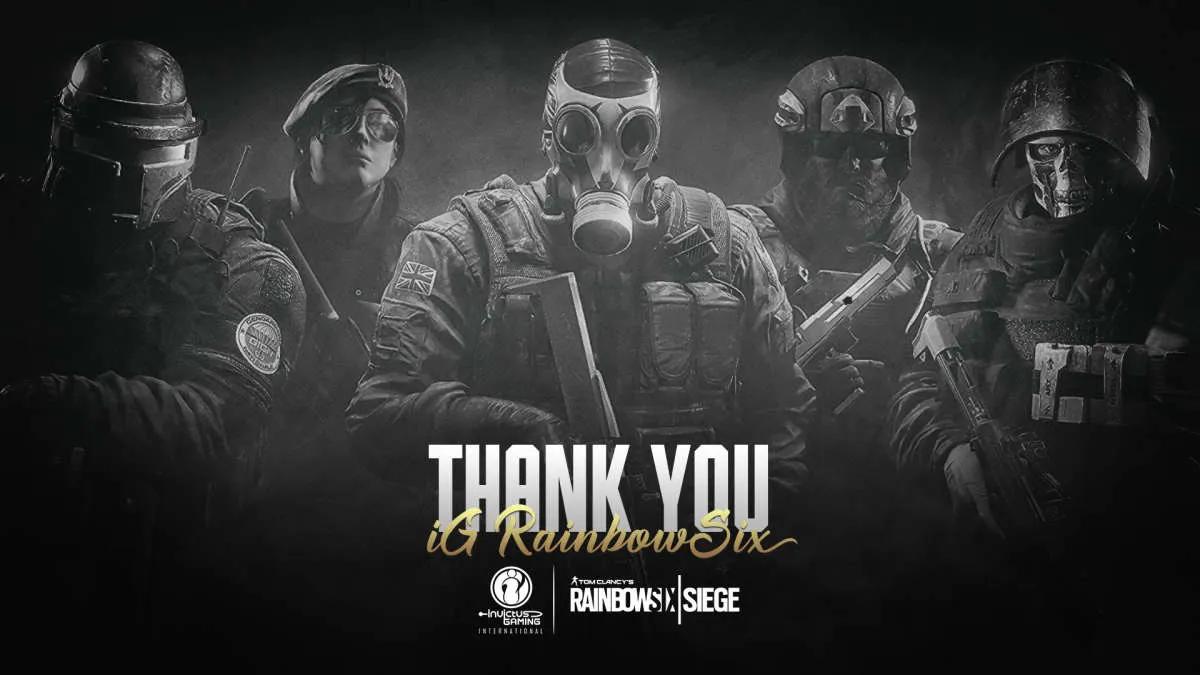 Invictus Gaming International löser upp kompositionen vid Rainbow Six