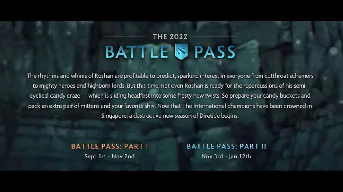 I Dota 2 släpptes den andra delen Battle Pass