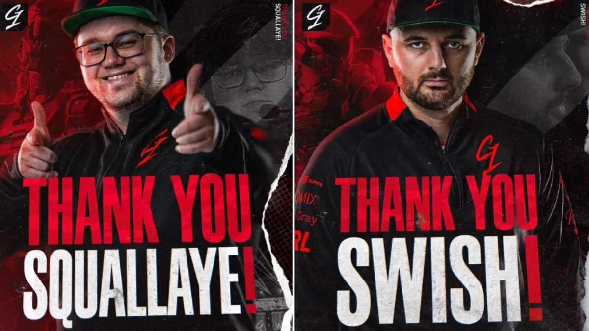 Swish och Squallaye vänster Gamers First