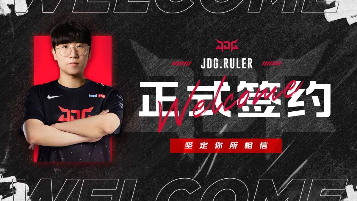 Champion Worlds 2017 och LCK Summer 2022 Ruler flyttade till JD Gaming