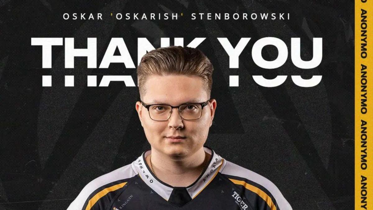 Anonymo Esports gjorde slut med oskarish