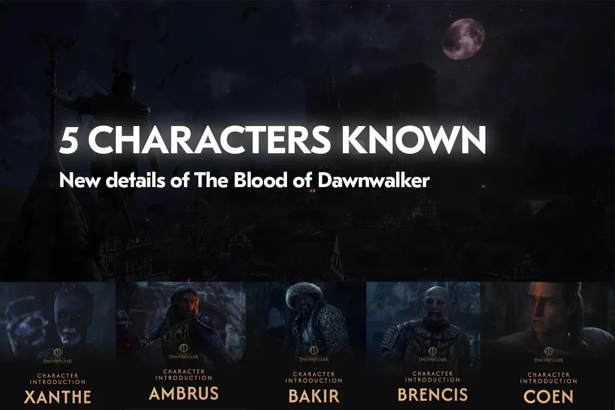 Nya detaljer om The Blood of Dawnwalker: Five Vampires Revealed