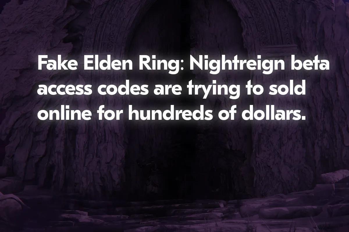 Elden Ring: Nightreign Beta Access-koder som placeras på eBay för 400 GBP