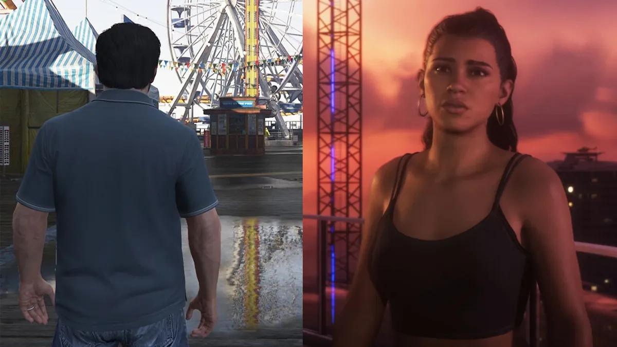 GTA 6-lanseringstrailern återskapad i GTA 5, som visar skillnaden i grafik och detaljnivå