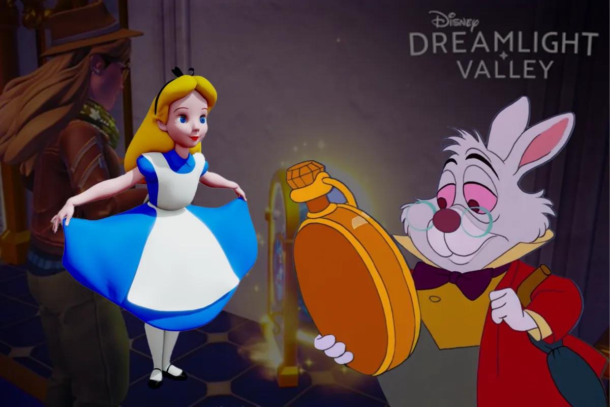Uppdatering av Alice i Underlandet för Disney Dreamlight Valley - och den är förtjusande liten