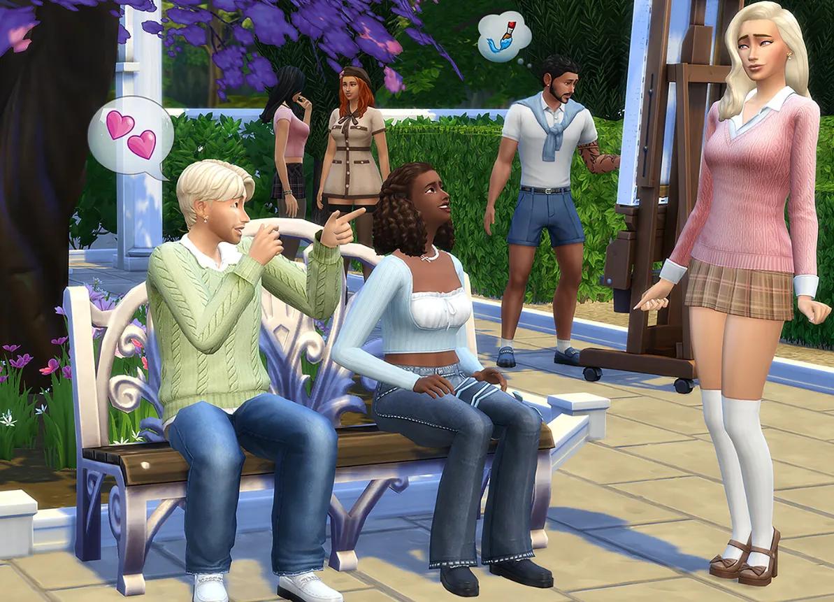 Sims 4 blev precis rörigare, äldre och på något sätt trendigare – och universitetslivet poppar upp igen