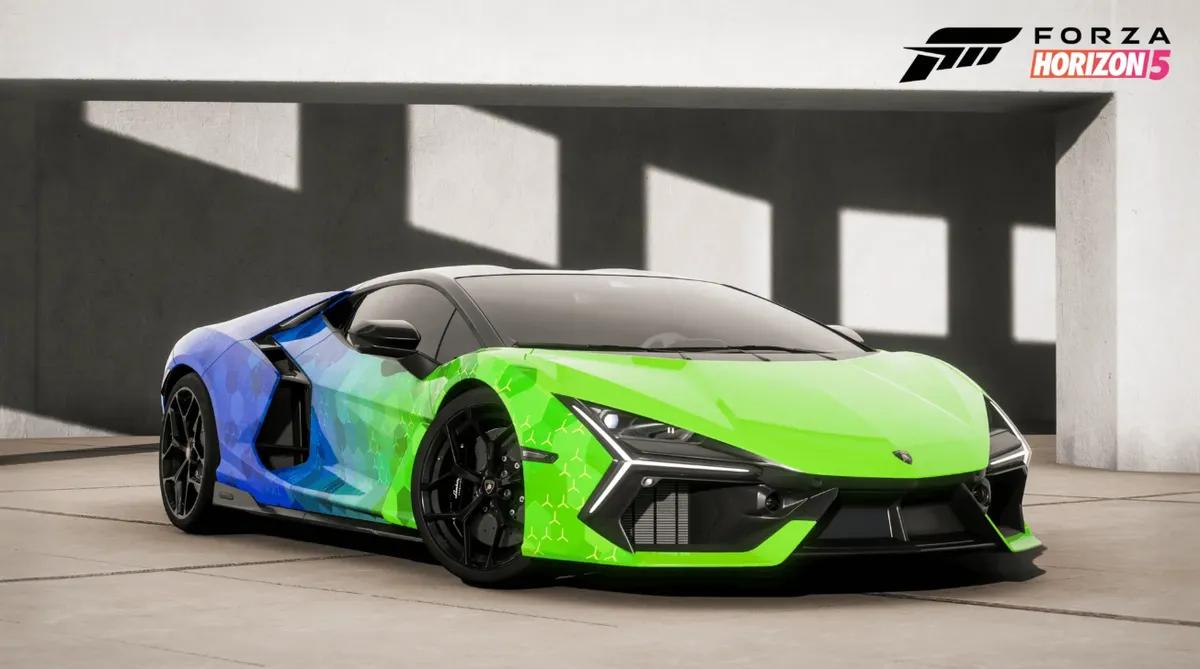 Lamborghini Revuelto får unik livré för att fira Forza Horizon 5:s lansering på PlayStation 5