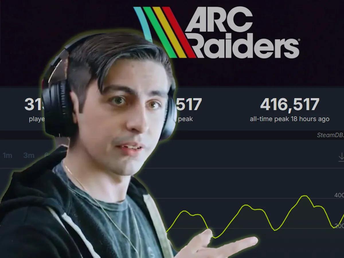 Shroud samlar fans för att rösta Arc Raiders GOTY, och det når 416,517 XNUMX spelare All-Time Peak