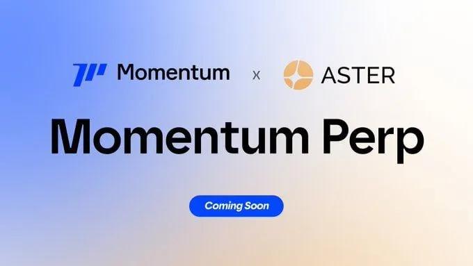 Momentum lanserar Perp-DEX på SUI i samarbete med Aster