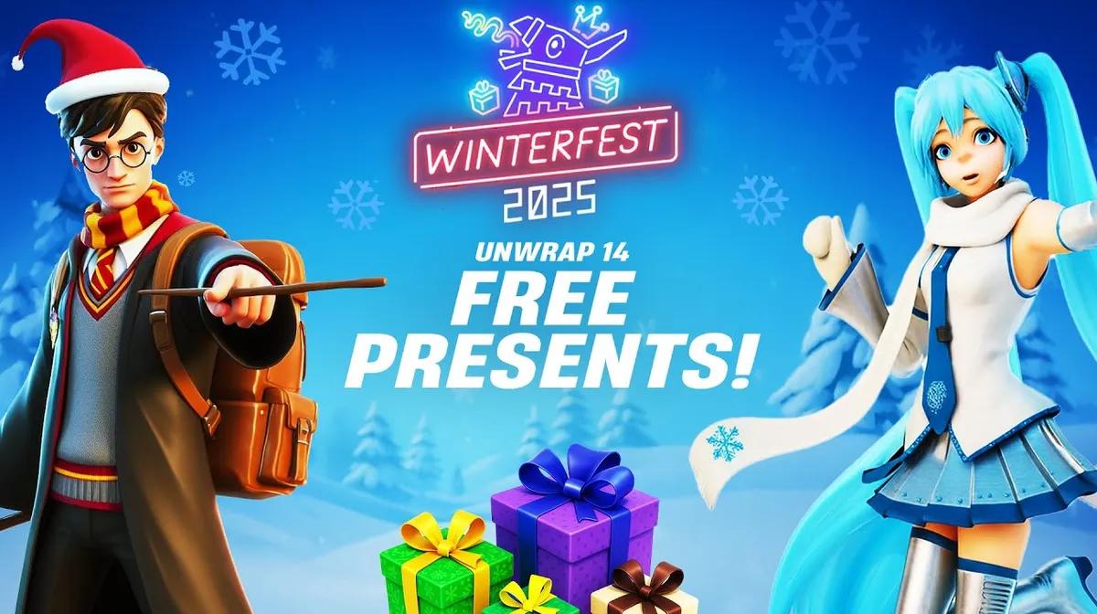Fortnite Winterfest 2025 - Harry Potter, Hatsune Miku-läckor och allt vi vet