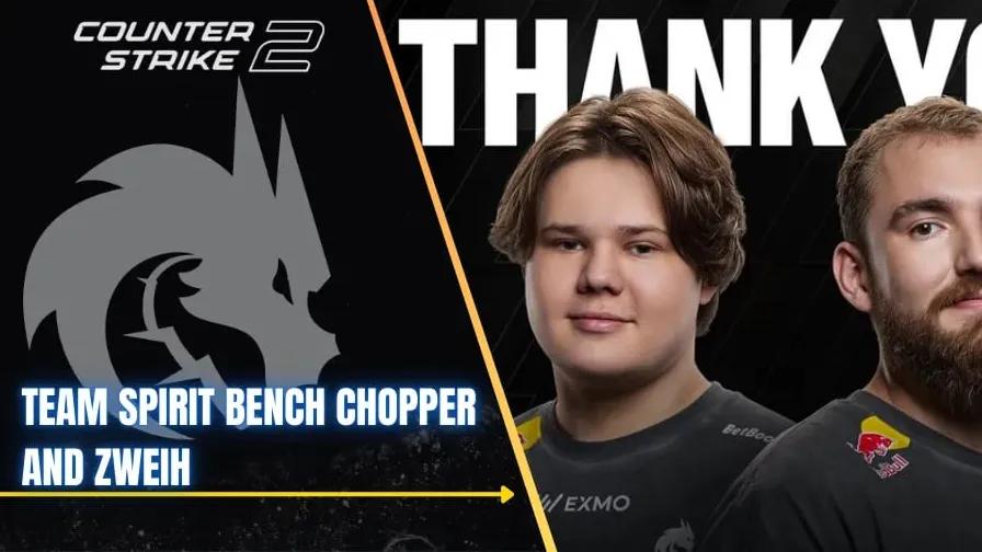 Team Spirit Bänkar zweih och chopper, Befordrar zont1x och magixx Tillbaka till huvudlistan