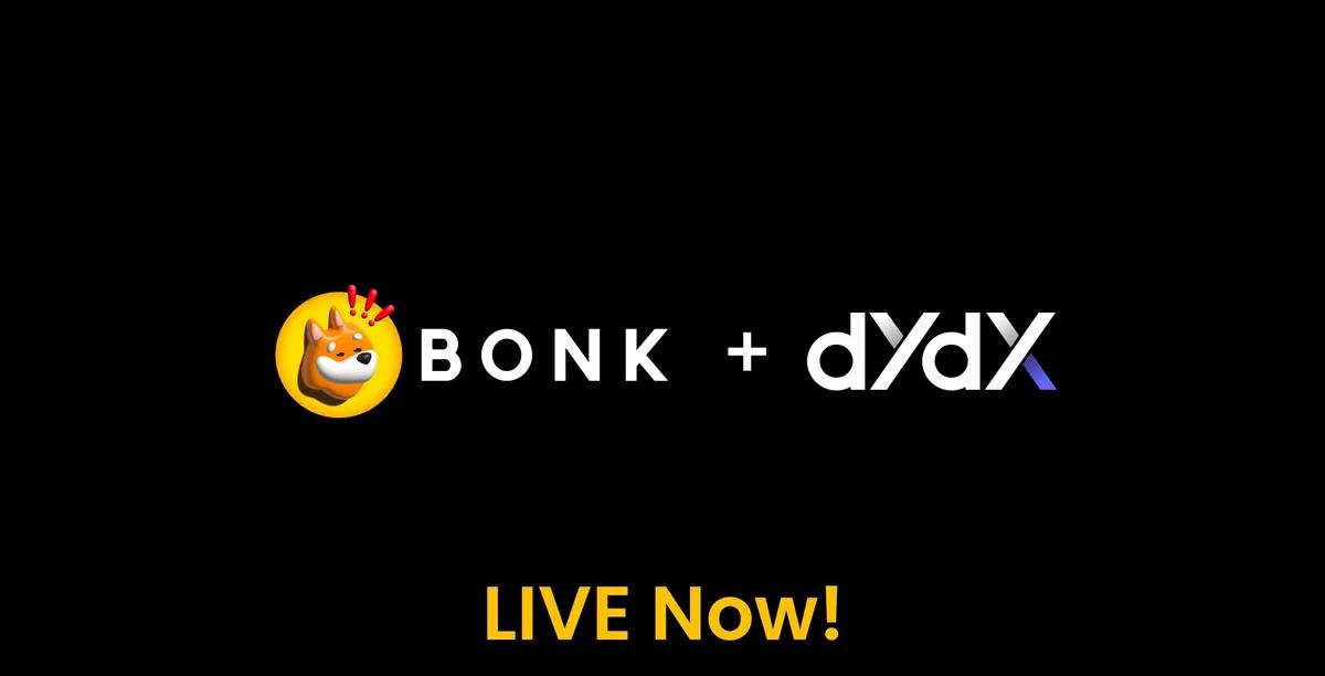 Bonk lanserar BONKTrade: En gemenskapsdriven DEX som drivs av dYdX
