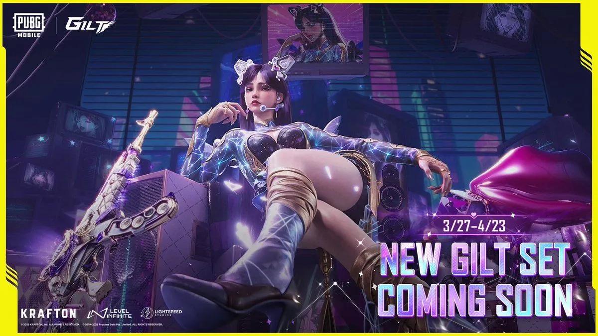 PUBG Mobile Dimensional Diva Gilt Set anländer med futuristisk stil och uppgraderbar AKM