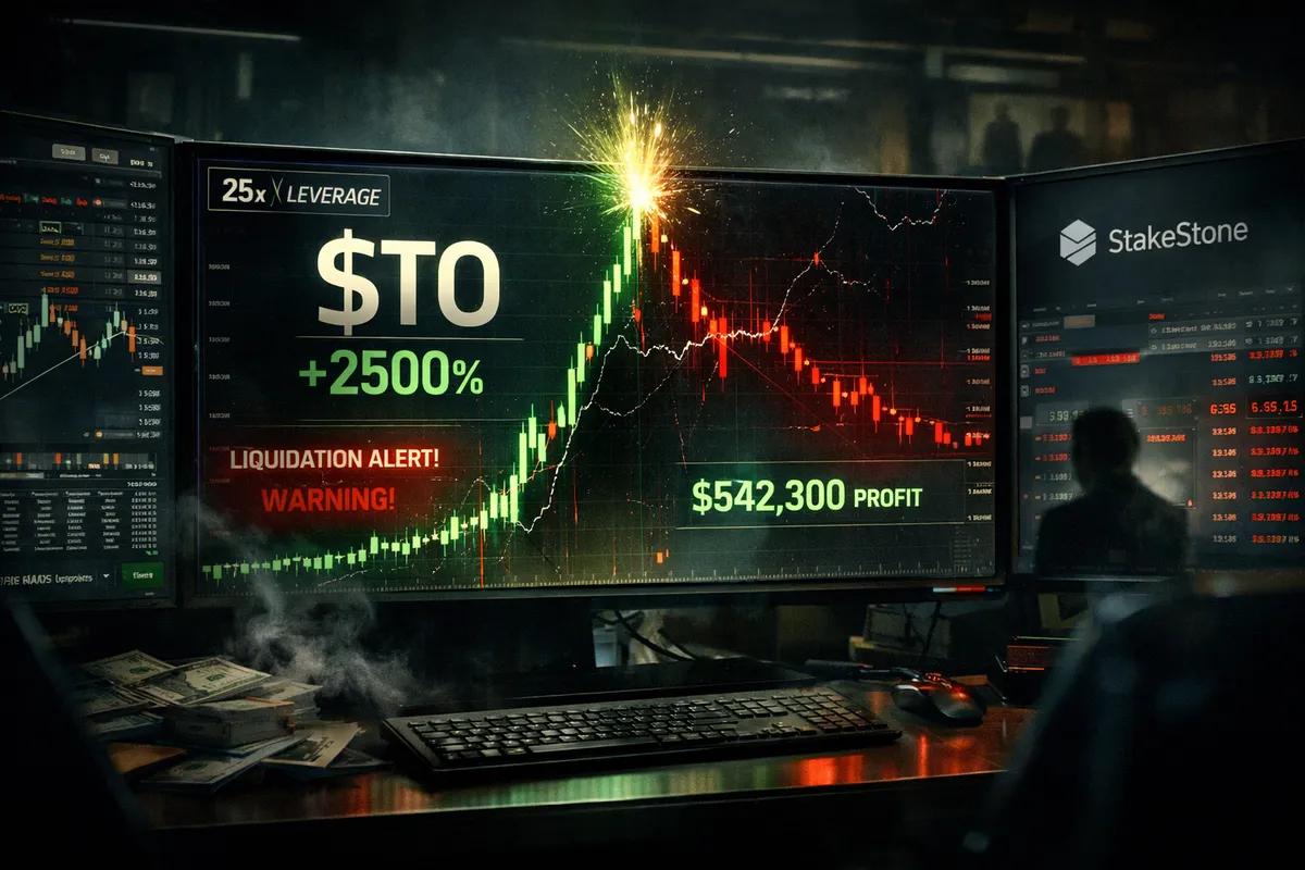Bluffpump på 25x: $ STO från StakeStone steg 2500%