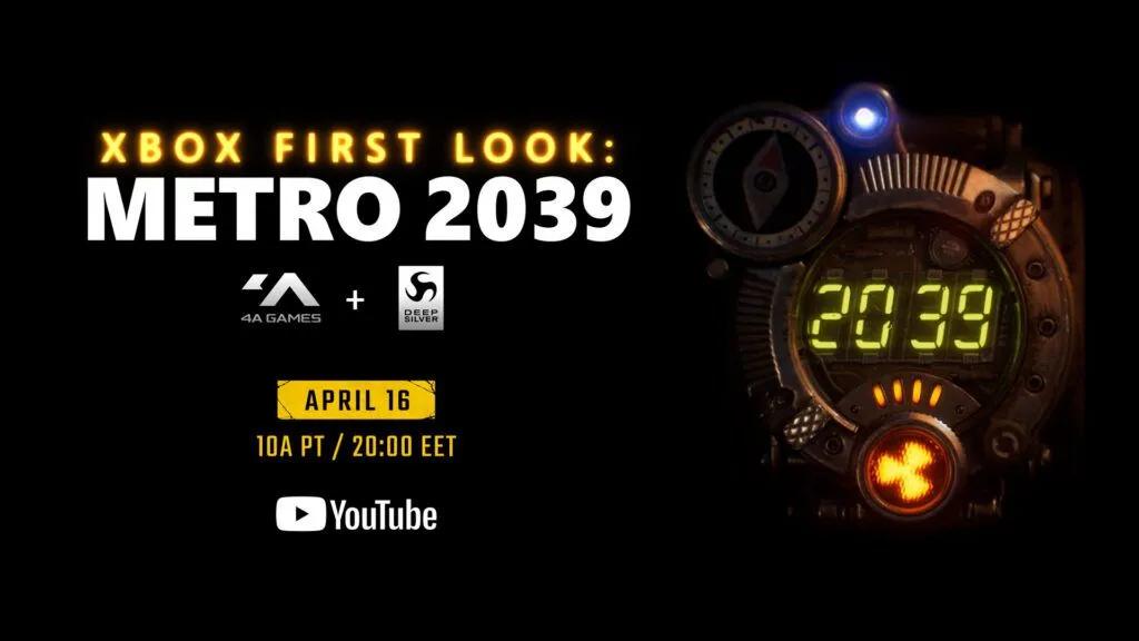 4A Games tillkännagav Metro 2039, officiellt avslöjande bekräftat den 16 april