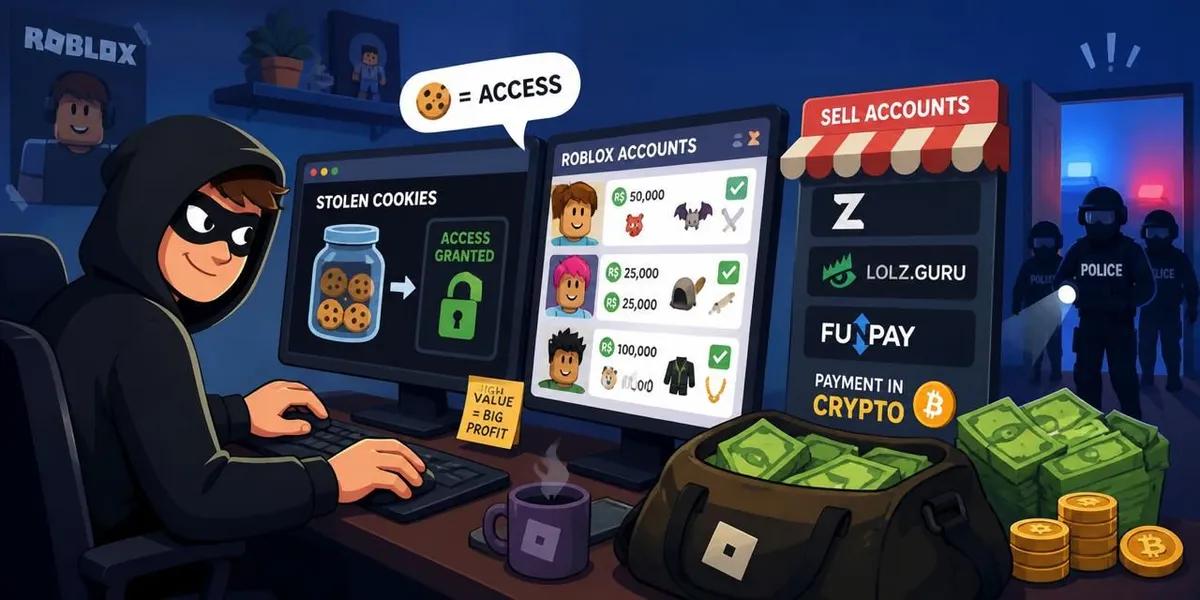 Ukrainska hackare stal över 600 000 Roblox-konton och tjänade nästan 250 000 dollar genom kryptoförsäljning