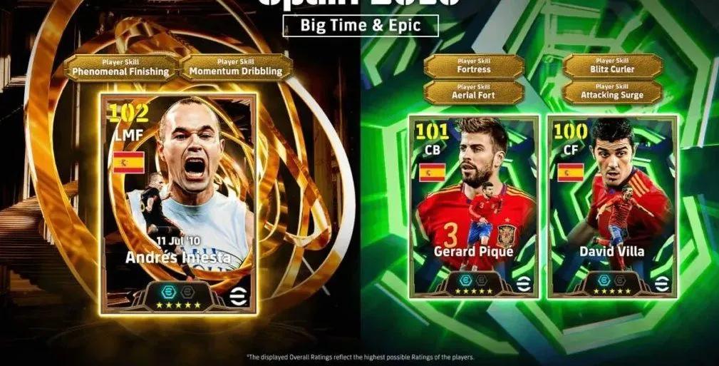 Uppdateringen till eFootball 2026 innehåller ”Spain 2010 Epic Pack” och ligafas 13