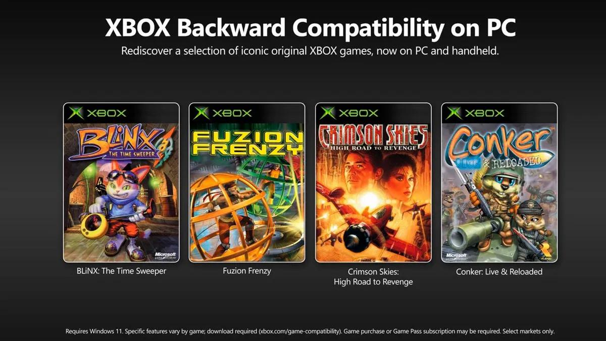 Xbox har tillkännagivit bakåtkompatibilitet på PC; fyra spel finns tillgängliga för tillfället