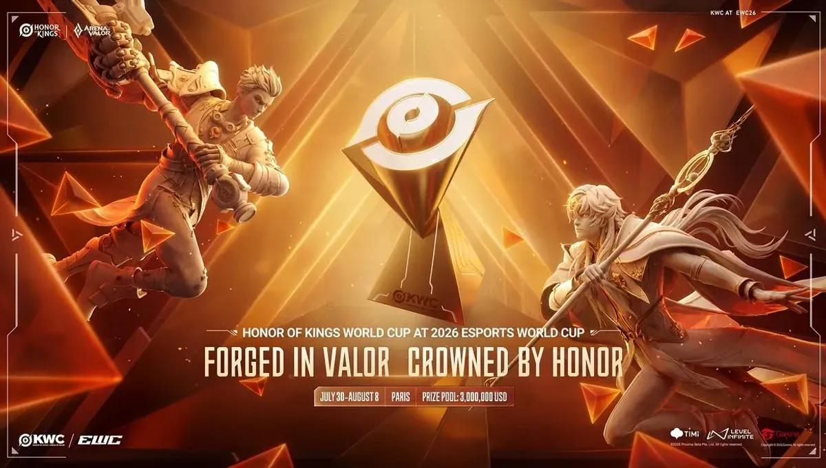 Honor of Kings Mid-Season Championship vid EWC 2026 har 20 lag och en prispott på 3 miljoner dollar