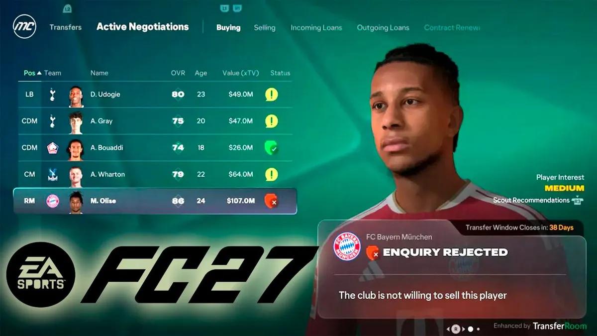 Electronic Arts avslöjade nya detaljer och förbättringar i EA Sports FC 27 karriärläge