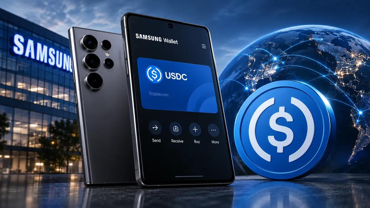 Samsung installerar USDC på 82 miljoner Galaxy-telefoner
