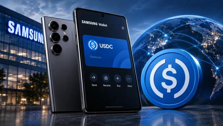 Samsung installerar USDC på 82 miljoner Galaxy-telefoner