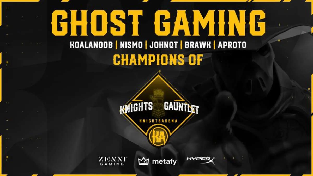 Ghost Gaming blev vinnaren av Knights Arena Monthly Gauntlet 2022: March