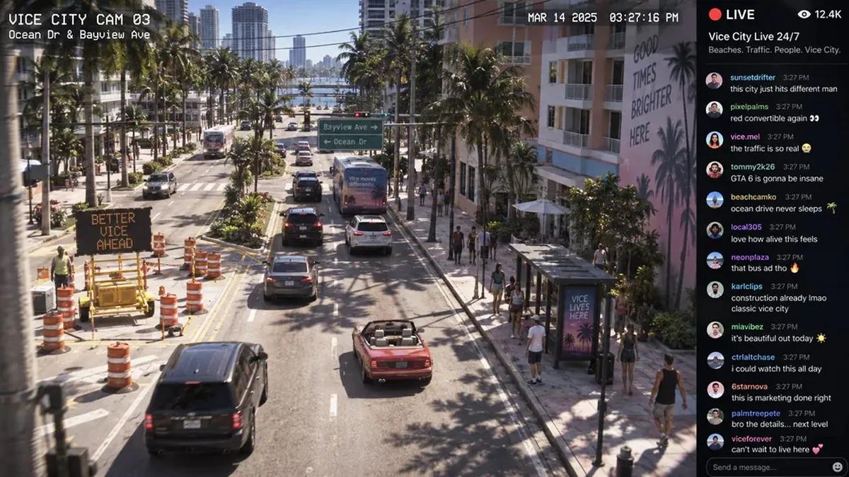 Användare föreslår en ny idé för marknadsföringen av GTA 6 – övervakningskameror runt om i Vice City som är i drift dygnet runt