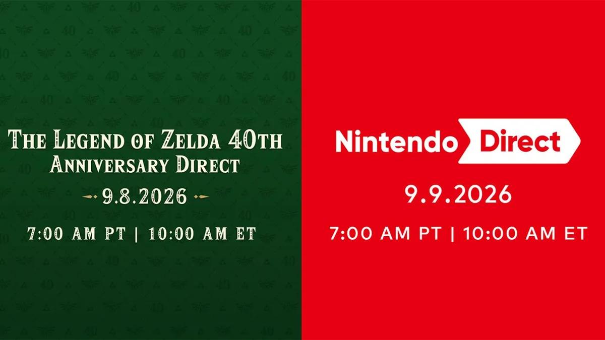 Nintendo har meddelat att två Nintendo Direct-sändningar är planerade till nästa vecka