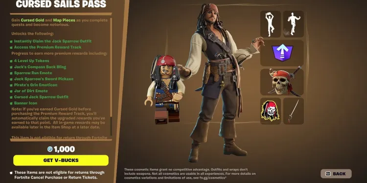 Unlock Captain Jack Sparrow in Fortnite's Epic Pirates of the Caribbean Event! 1