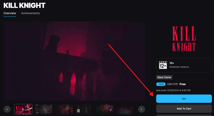  Get Kill Knight For free in the Epic Games Giveaway till 6 PM on Dec 29! 2