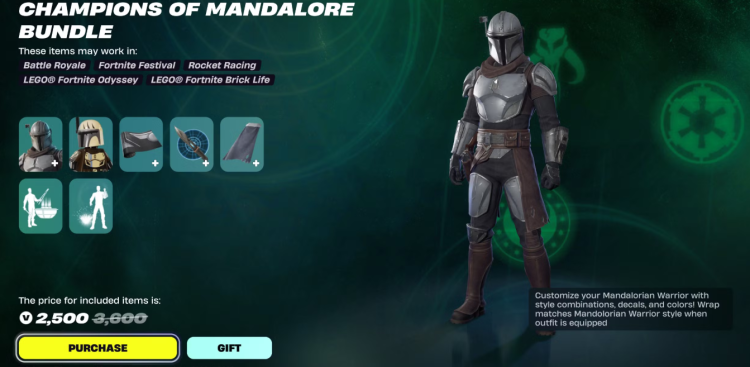 Fortnite: Anpassningsbar Mandalorian Warrior Skin - Full Showcase & Prissättningsguide 1
