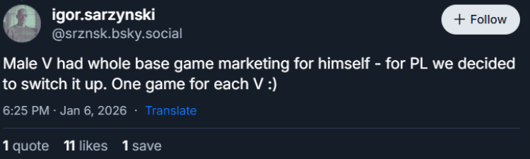 CD Projekt RED Responds To Jackie’s Short Story In Cyberpunk 2077 1