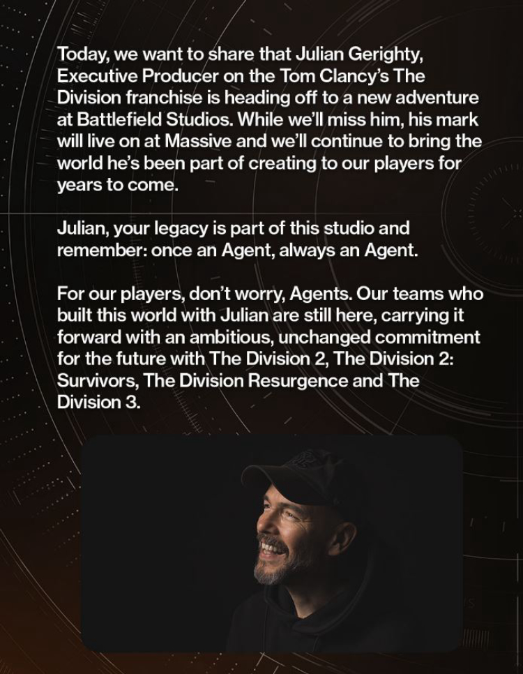 Tom Clancy’s The Division Producer Has Left Ubisoft to Join Electronic Arts 1