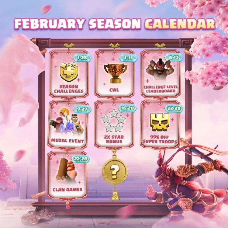 Clash of Clans February 2026 Event Schedule: Lunar New Year Season Overview 1