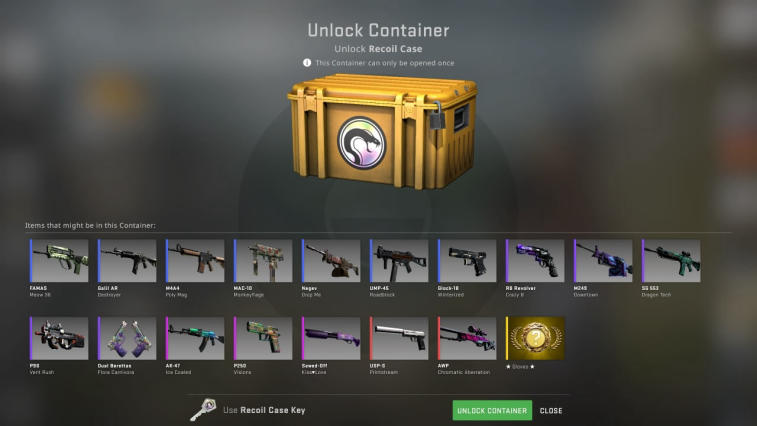 Valve har släppt ett nytt fodral för CS:GO som heter Recoil Case. Foto 1