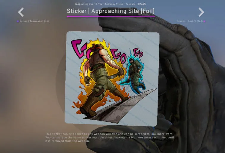 10 Years Birthday Sticker Capsule: Review of the Best CSGO Anniversary Stickers. Photo 12